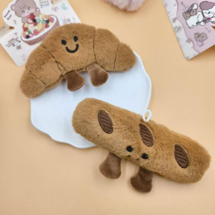 모피 빵 모양의 매달린 열쇠고리