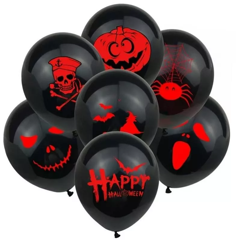 Halloween Printed Latex Balloons