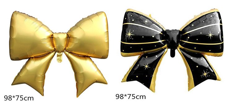 large bow foil balloon factory